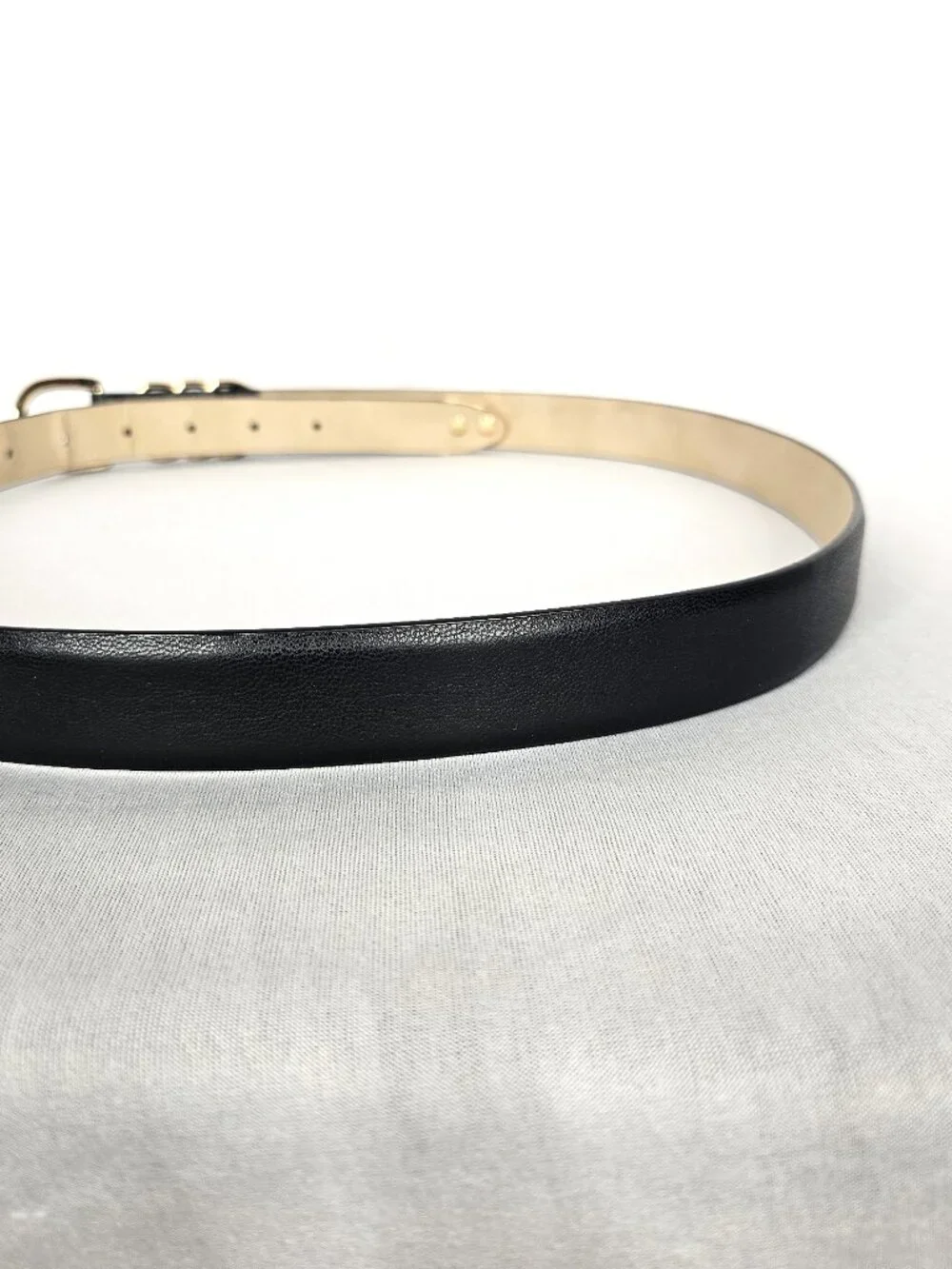 Nine West | Black Gold Triple Ring Belt | Women's M/L Approx